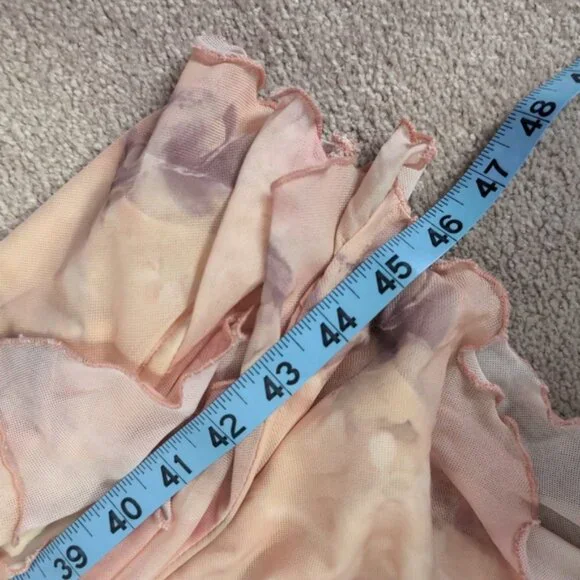 Boutique Y2K 2000s Coquette Lettuce Hem Fairy Whimsical Lolita Midi Dress S - Picture 6 of 7